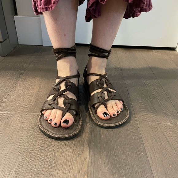 Handmade Leather Renaissance Medieval barefoot Sandals - Picture 14 of 14